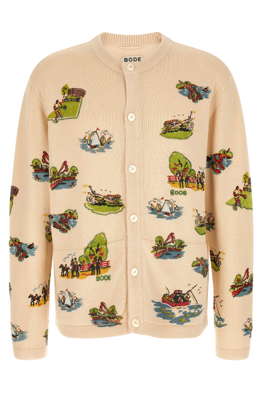 'Beaded Camp' cardigan Multicolor