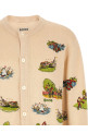 'Beaded Camp' cardigan Multicolor