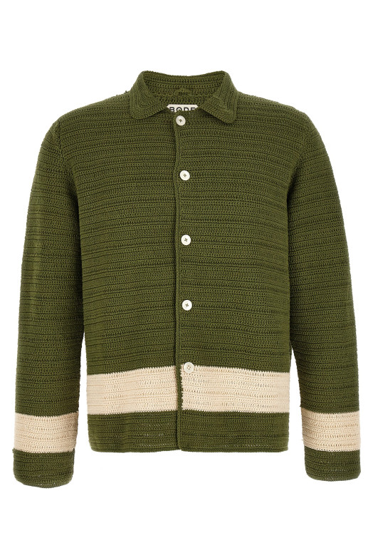 Рубашка «Marsh», зеленая MRS26KT013GREENCREAM