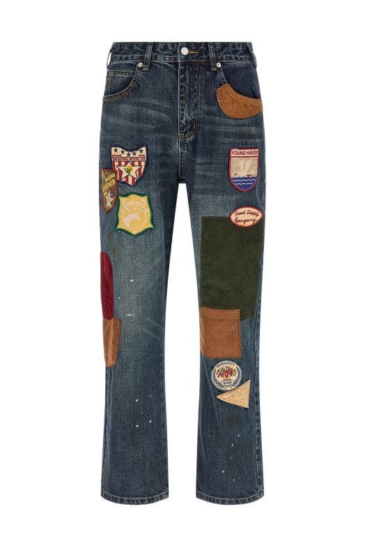Джинсы «Пэчворк», синие FOSS26DP050126327