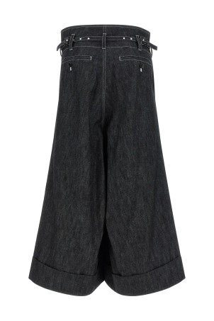 High waist jeans Black