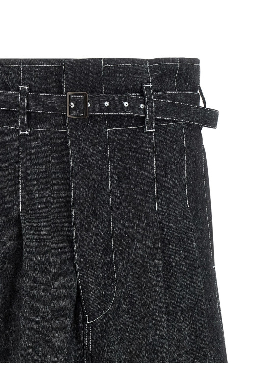 High waist jeans Black