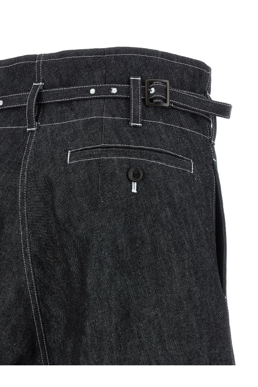 High waist jeans Black