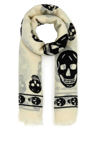 Embroidered wool foulard ALEXANDER MCQUEEN (5577173222Q)