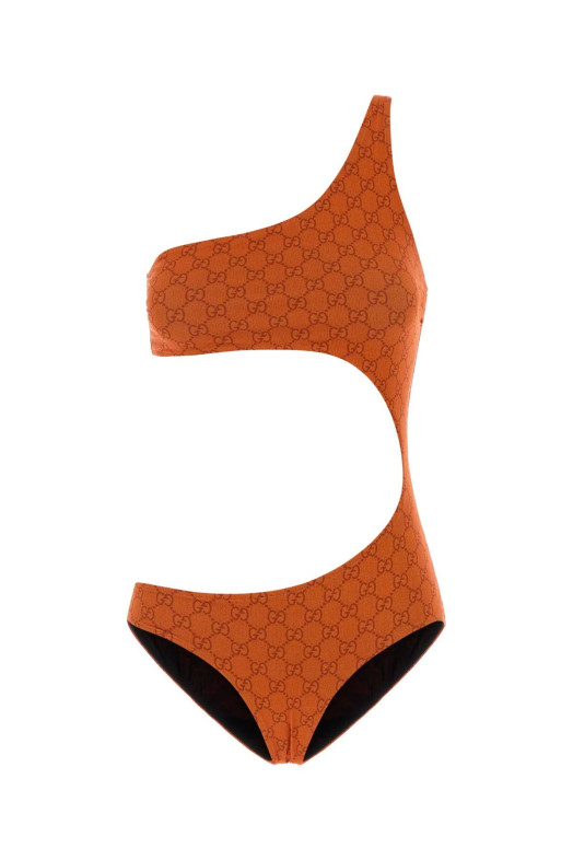 Printed stretch polyester swimsuit GUCCI (695817XHAK2)
