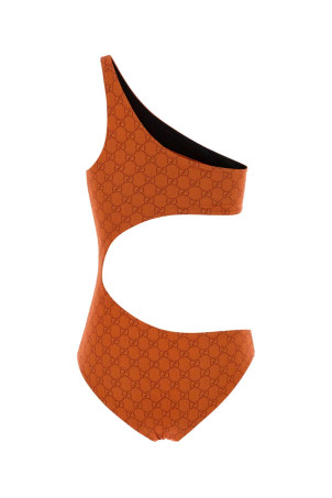 Printed stretch polyester swimsuit GUCCI (695817XHAK2)