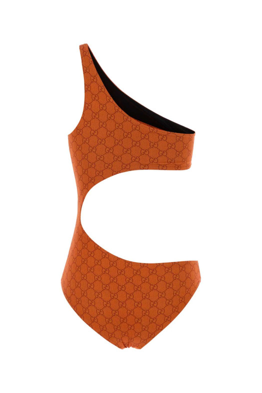 Printed stretch polyester swimsuit GUCCI (695817XHAK2)