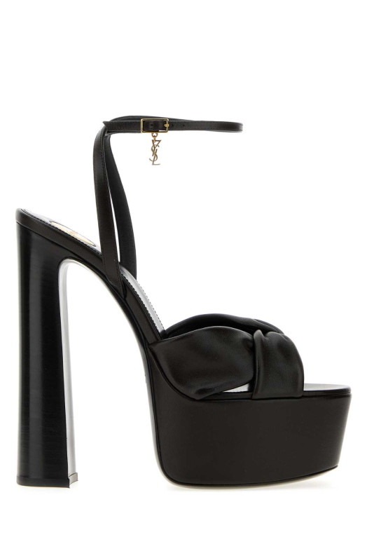 Сандалии Franciane из черной кожи наппа от SAINT LAURENT (860819AADF0)