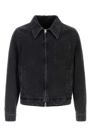 Черная джинсовая куртка Black AMI (HJK904DE0124) AMI PARIS