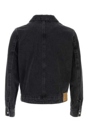 Черная джинсовая куртка Black AMI (HJK904DE0124) AMI PARIS