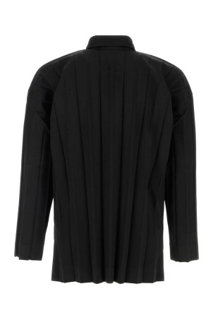 Black polyester shirt HOMME PLISSE' ISSEY MIYAKE (HP66FJ176)