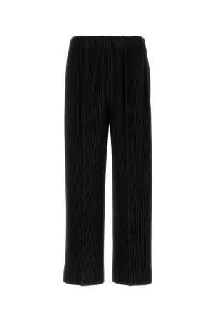 Black polyester pant HOMME PLISSE' ISSEY MIYAKE (HP66JF014)