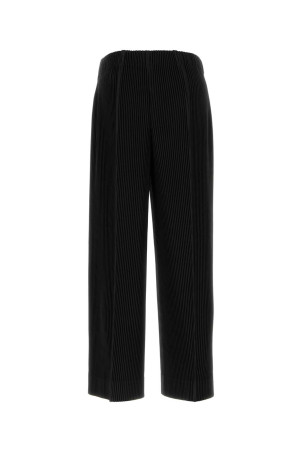 Black polyester pant HOMME PLISSE' ISSEY MIYAKE (HP66JF014)