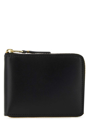 Black leather wallet Black COMME DES GARCONS (SA7100)