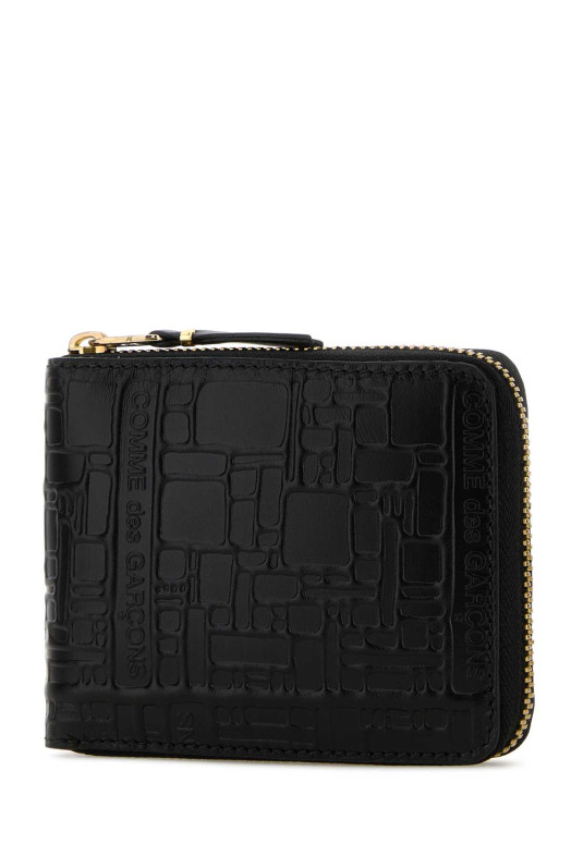 Black leather wallet Black COMME DES GARCONS (SA7100EL)