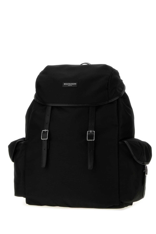 Чёрный рюкзак из канваса WOOYOUNGMI (W261BA01)