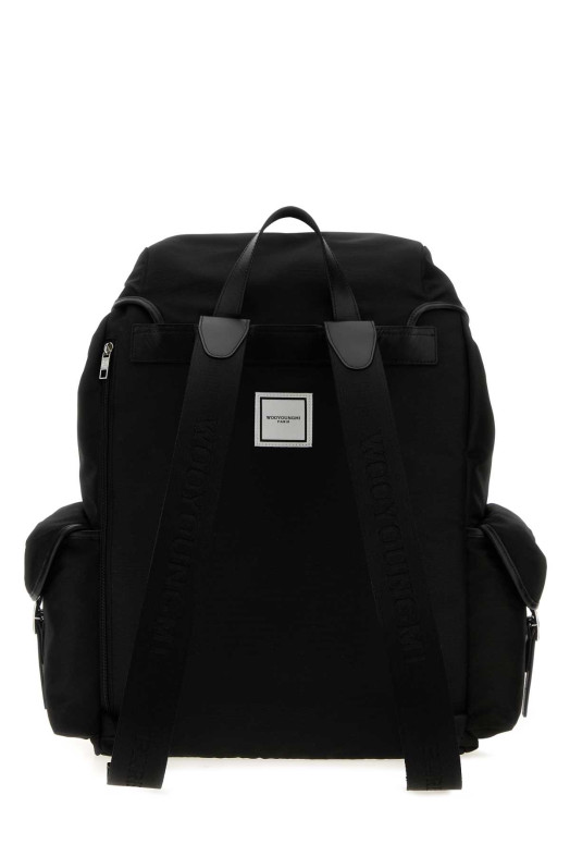 Чёрный рюкзак из канваса WOOYOUNGMI (W261BA01)