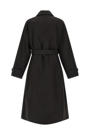 Тренч із технічної тканини, чорний ST1372BLACK