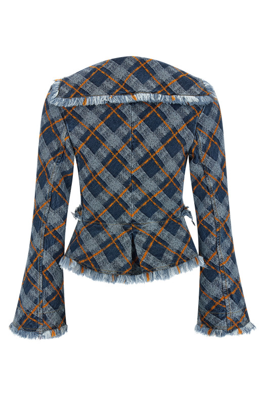 'Worth More' blazer Blue