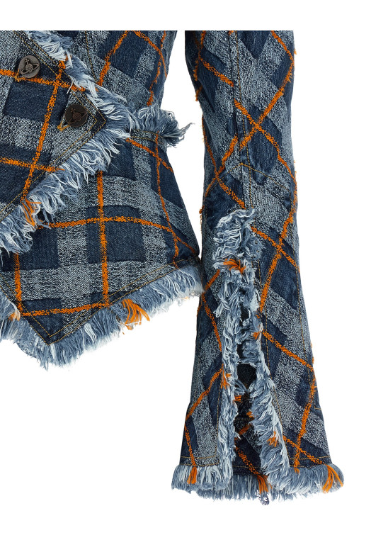 'Worth More' blazer Blue