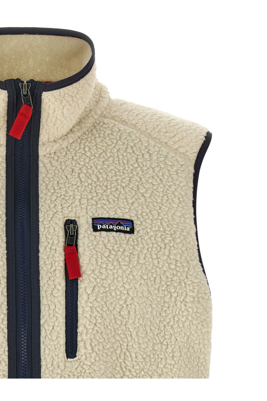 'Men's Retro Pile' vest Beige