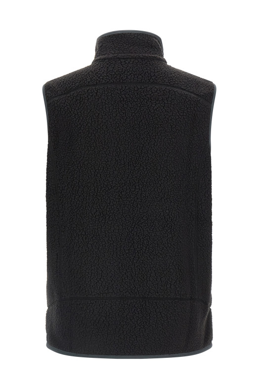 'Men's Retro Pile' vest Black