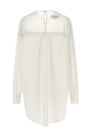 Сорочка з тюлевою вставкою, біла MM6 MAISON MARGIELA S62NH0053M35256101
