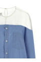 Tulle insert shirt BLUE