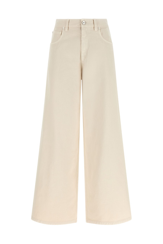 'Relaxed' jeans Beige