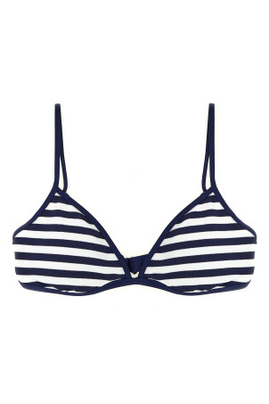 Смугастий верх від бікіні, синій POLO RALPH LAUREN 21451536WHITENAVY