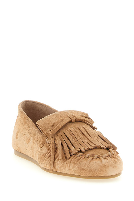 'Britt Fringe' loafers Brown