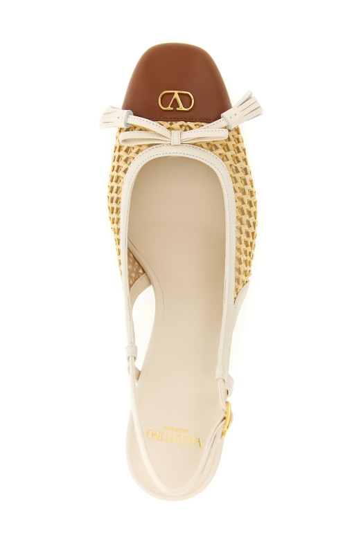 Valentino Garavani «Valet Du Roi» — туфли-слингбеки бежевого цвета W0S0MH9GXRBK3