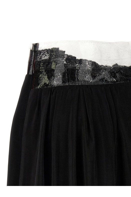 'Taped' skirt Black