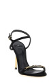 Sculpture heel sandals Black