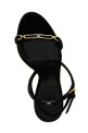 Sculpture heel sandals Black