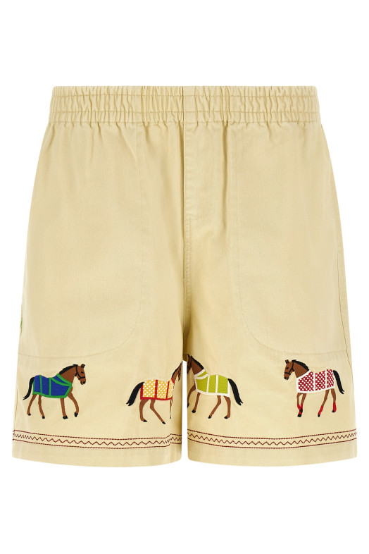 'Horse' bermuda shorts Beige