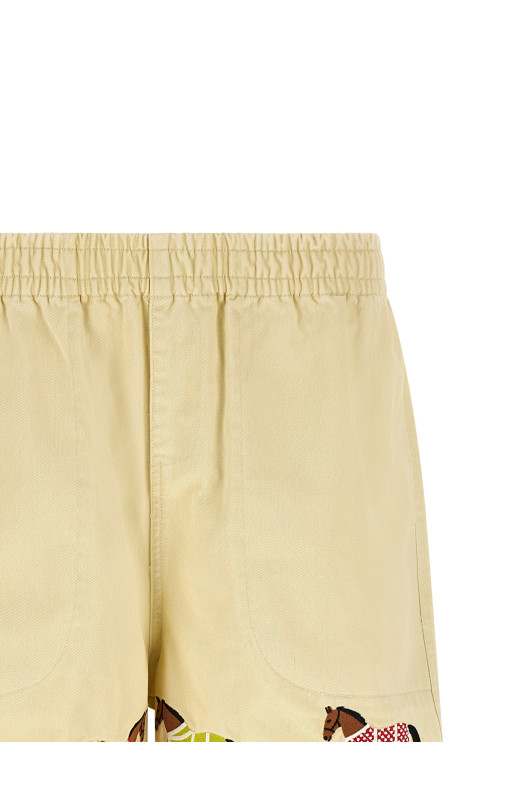 'Horse' bermuda shorts Beige