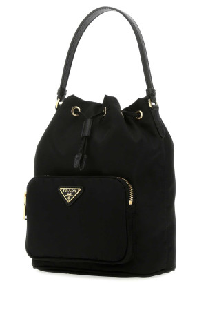 Black Re-Nylon Duet bucket bag Black PRADA (1BH038VUOPRV44)
