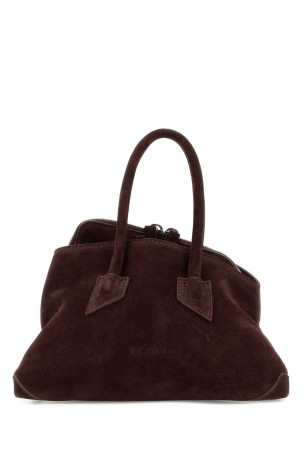 Chocolate suede mini La Passeggiata handbag Brown THE ATTICO (260WAH00063LBT007AA)