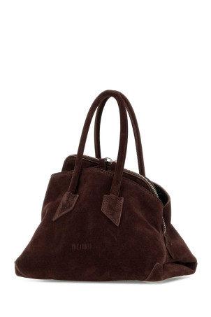 Chocolate suede mini La Passeggiata handbag Brown THE ATTICO (260WAH00063LBT007AA)