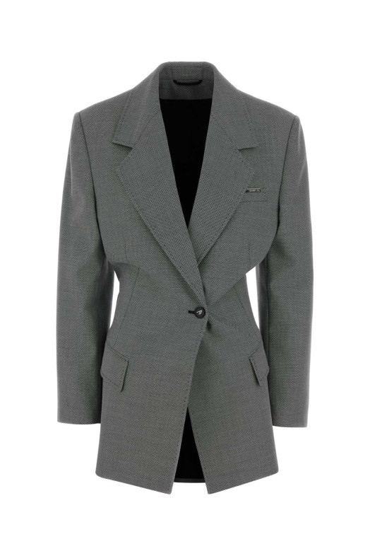 Два блейзера из эластичной шерстяной смеси THE ATTICO (260WCG00093WWC002AA)