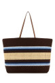 Multicolor rafia and cotton shopping bag MIU MIU (5BG228VOO12DO3)