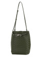 Маленькая кожаная сумка-ведро Andiamo цвета армейской зелени от BOTTEGA VENETA (855759VCPP1)