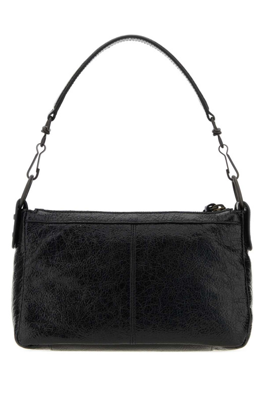 Черная кожаная мини-сумка через плечо Le City Moto от BALENCIAGA (8661222ABEK)