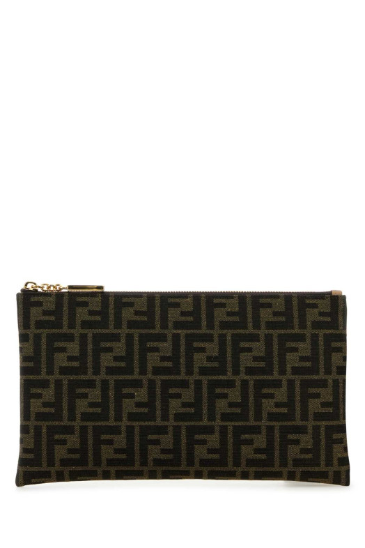 Embroidered jacquard medium clutch FENDI (8N0149AD23)