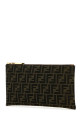 Embroidered jacquard medium clutch FENDI (8N0149AD23)