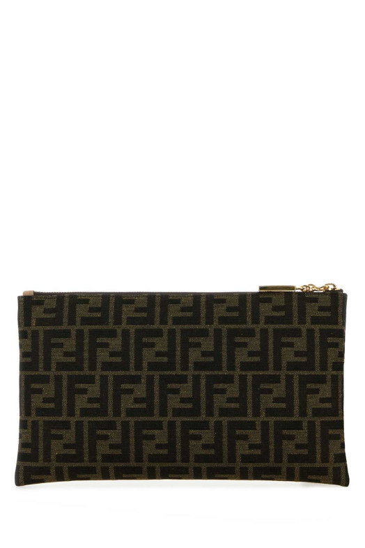 Embroidered jacquard medium clutch FENDI (8N0149AD23)