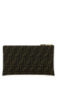 Embroidered jacquard medium clutch FENDI (8N0149AD23)