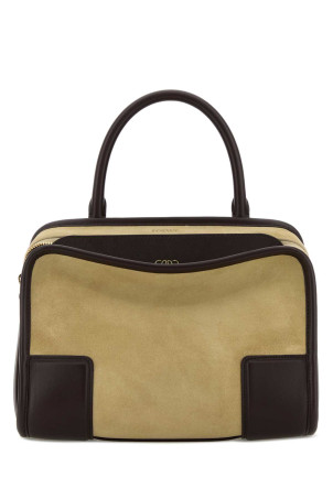 Beige suede small Amazona 180 handbag LOEWE (A039AS0X02)