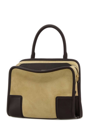 Beige suede small Amazona 180 handbag LOEWE (A039AS0X02)